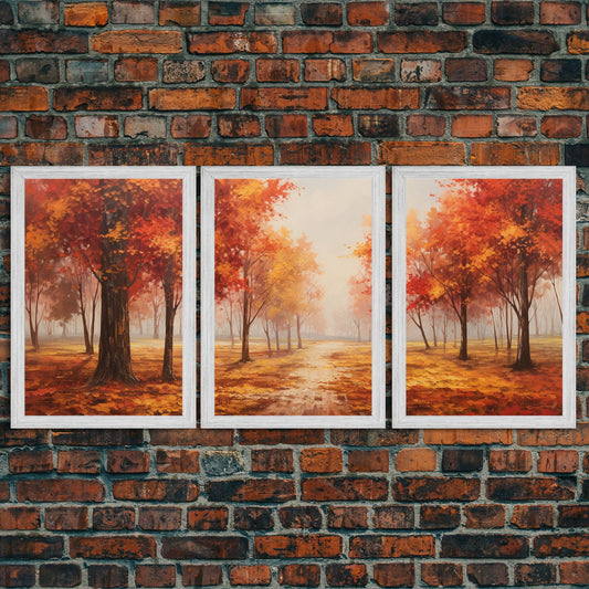 Fall Decor, 3 Piece Wall Art Set