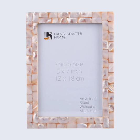 Mother of Pearl Inlay Picture Frame Pink