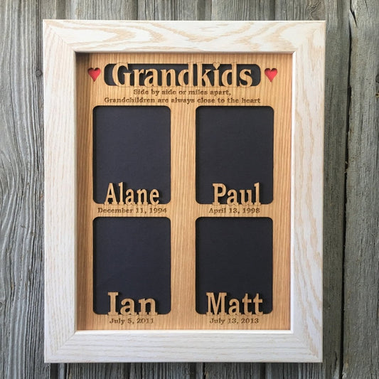 Grandkids Name Picture Frame with Dates