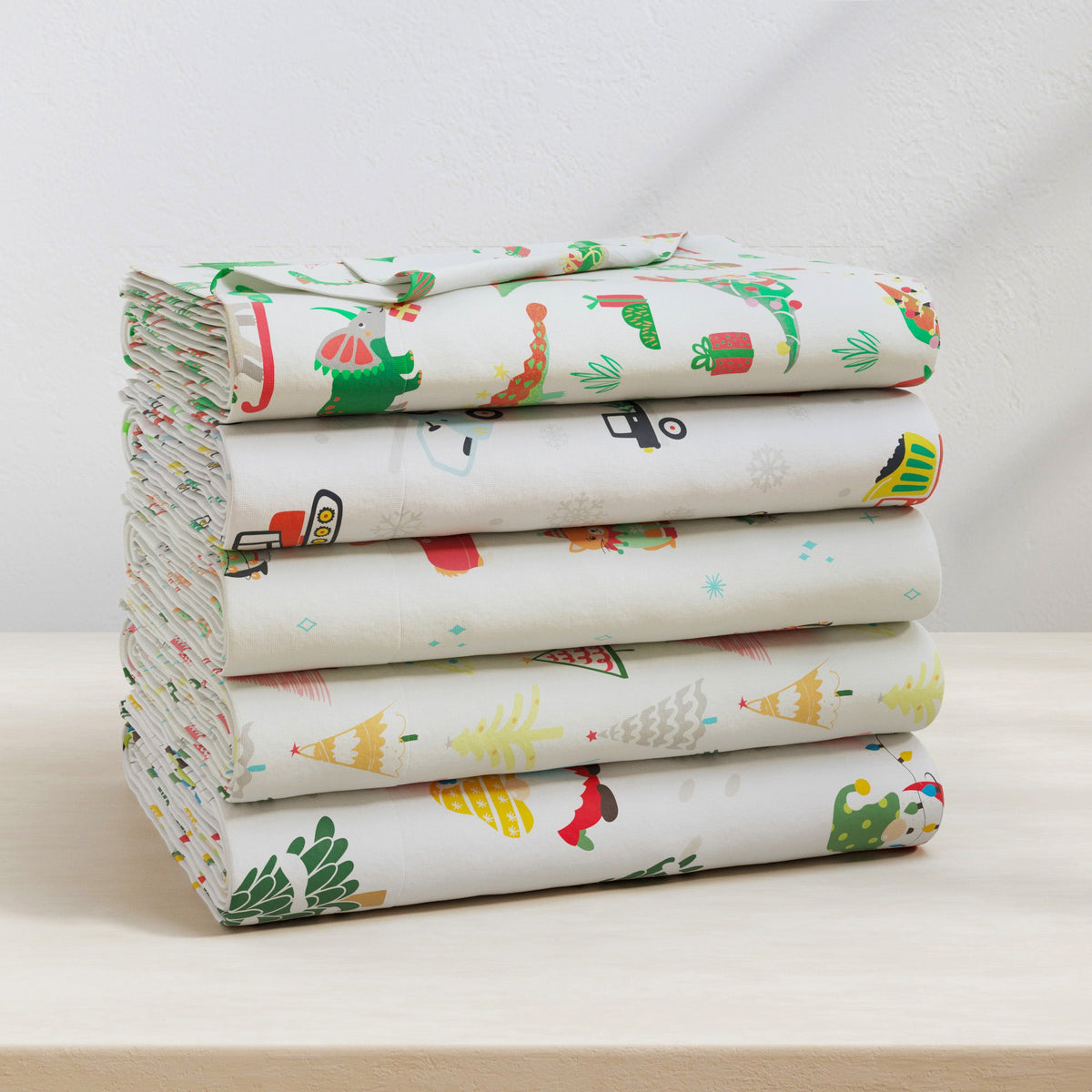 Turkish Cotton Christmas Flannel Sheet Set