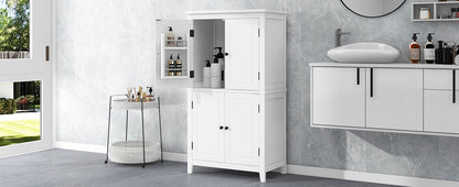 Bathroom floor storage cabinet