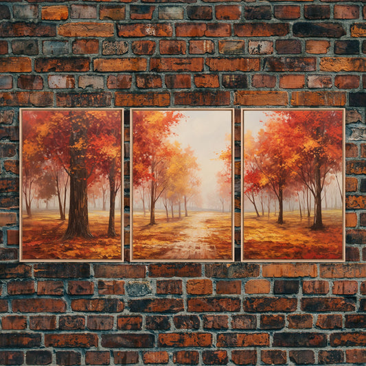 Fall Decor, 3 Piece Wall Art Set