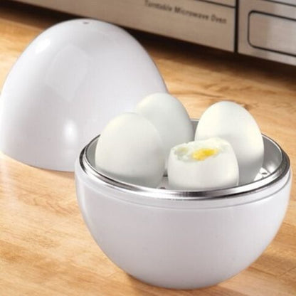 Microwave Egg Steamer Boiler Cooker Easy Quick 5 Minutes Hard Or Soft Boiled