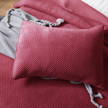 Lightweight Velvet Bedspread Set Queen/King