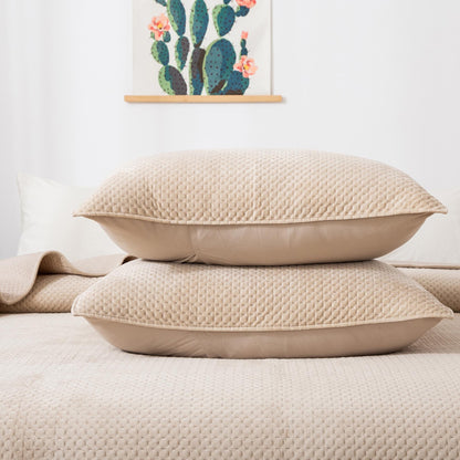 Lightweight Velvet Bedspread Set Queen/King