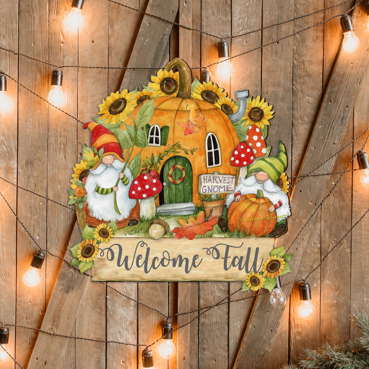 Fall Decor Harvest Welcome Sign