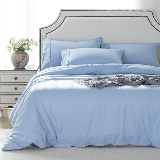 Lightweight Duvet Cover Set - Breathable Bedding Set with Shams