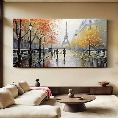Parisian Rain Cityscape