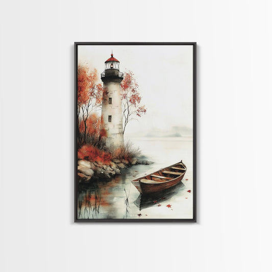 Lighthouse In The Fall