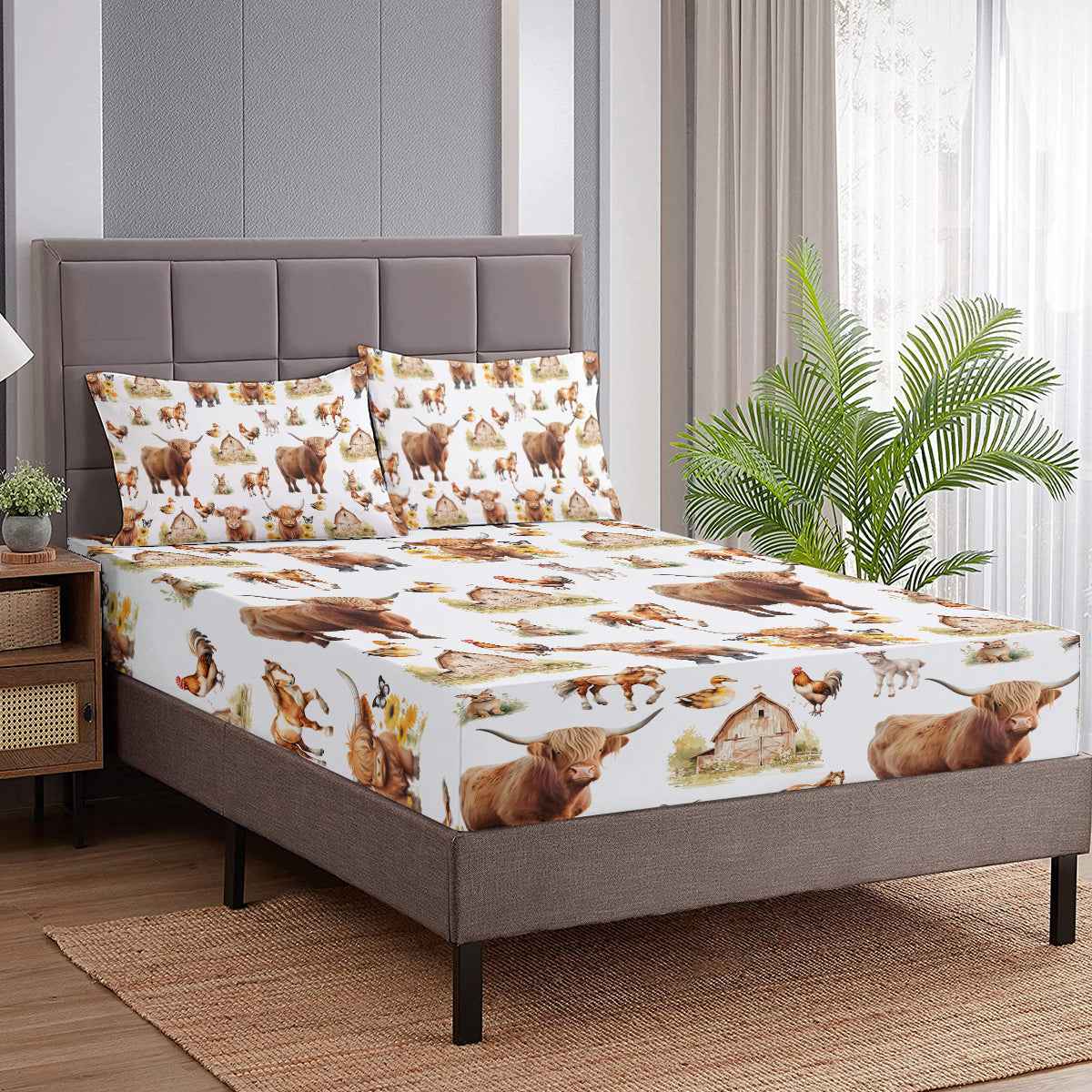 Bed Sheet And Two Pillowcases Bedding For All Seasons Use