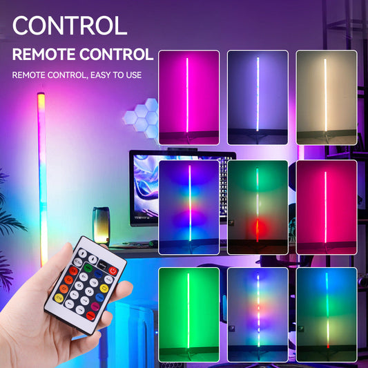 Works with Alexa, smart Modern Floor Lamp with Music Sync and 16 Million DIY Colors,
