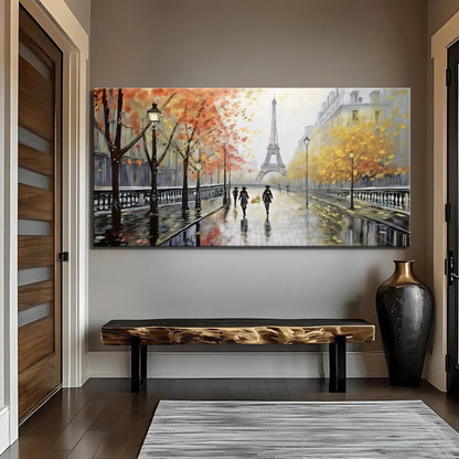 Parisian Rain Cityscape