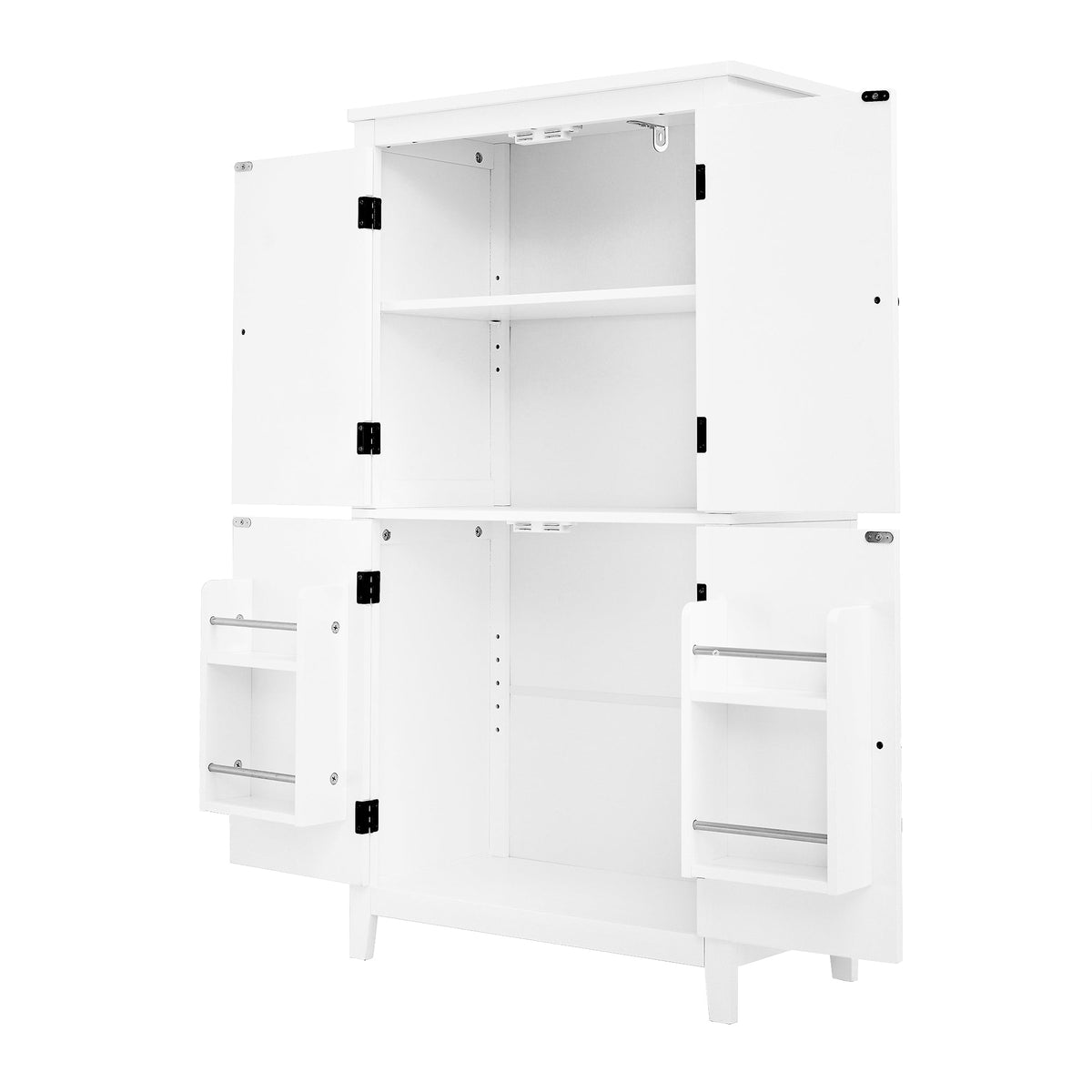 Bathroom floor storage cabinet