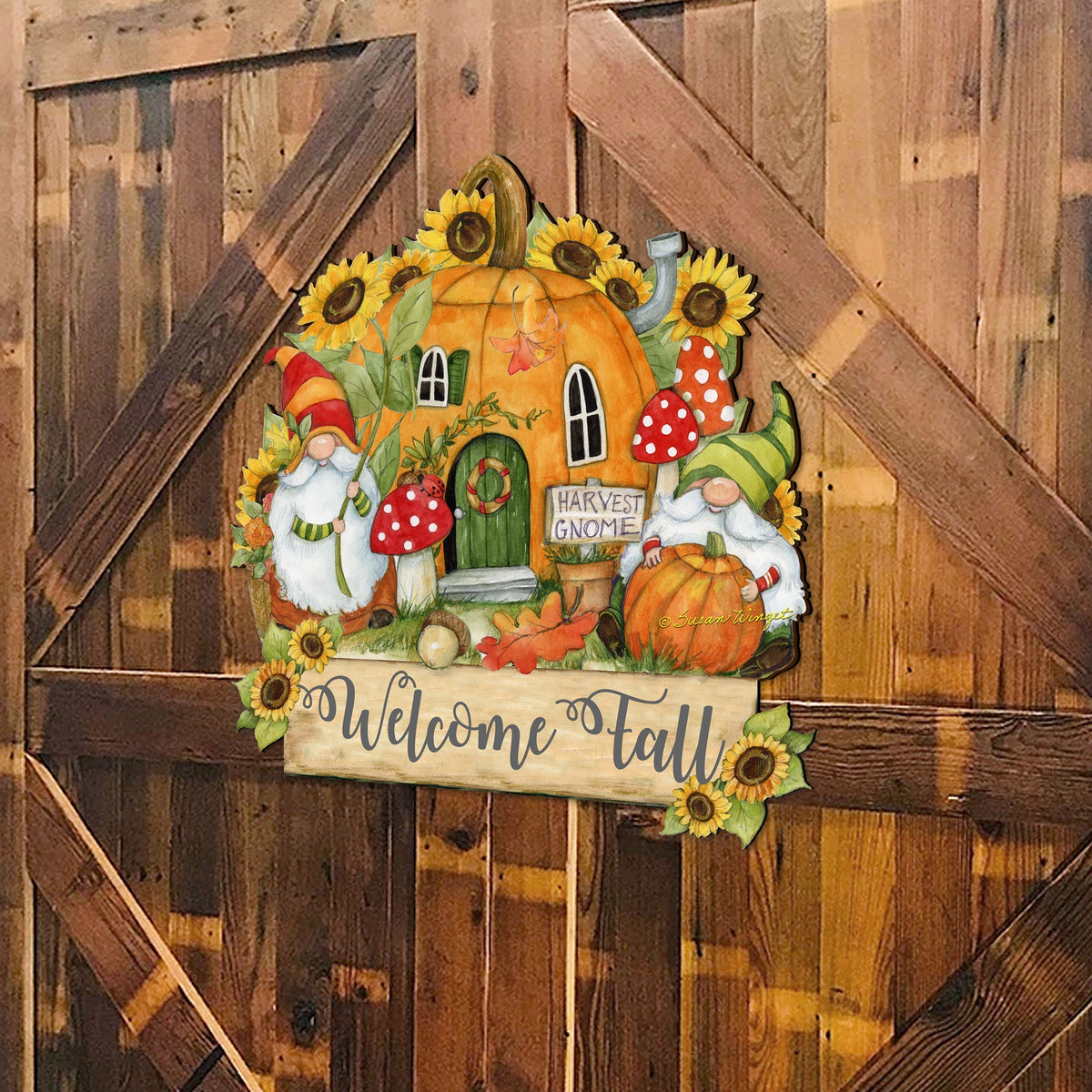 Fall Decor Harvest Welcome Sign