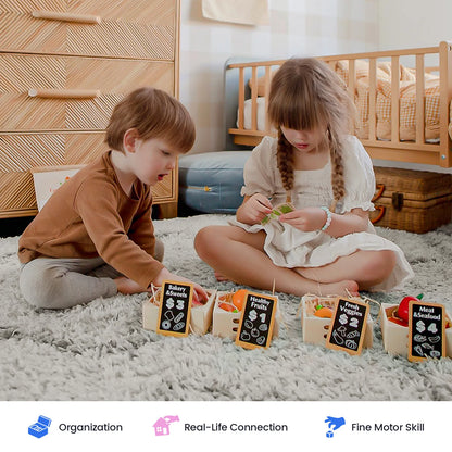 Wooden Play Food for Play Kitchen