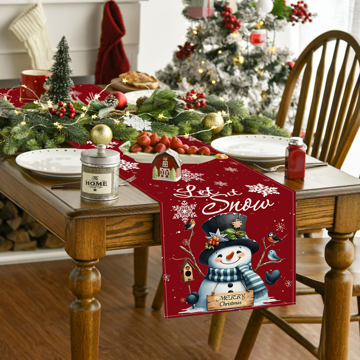 Snowman Table Runner
