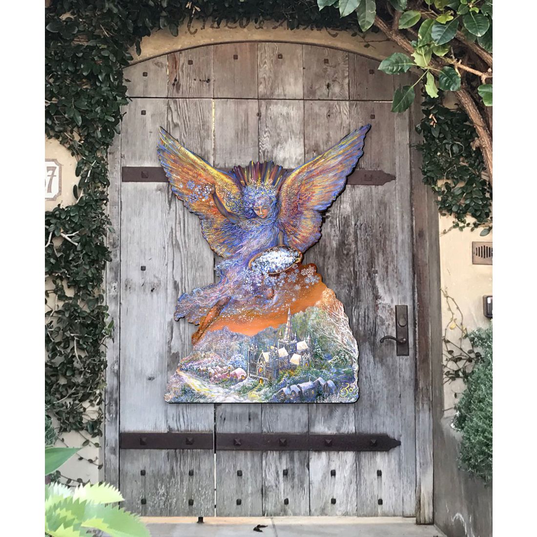 Snow Angel Holiday Door Decor