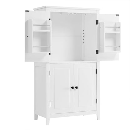Bathroom floor storage cabinet