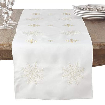 Snowflake Holiday Table Runner