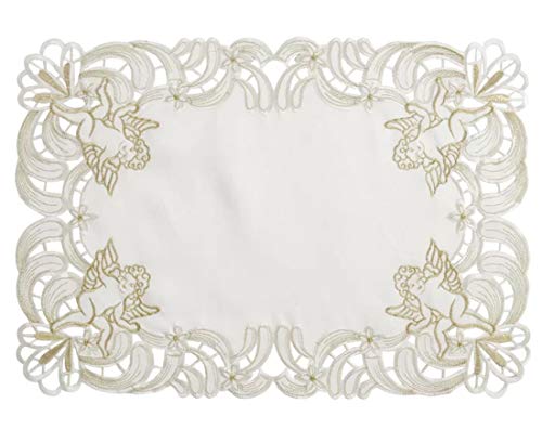 Embroidered Cupid Design Placemats
