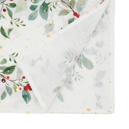 Red Berry Wreath Table Runner 16" W x 72" L