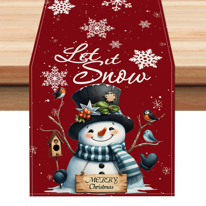 Snowman Table Runner