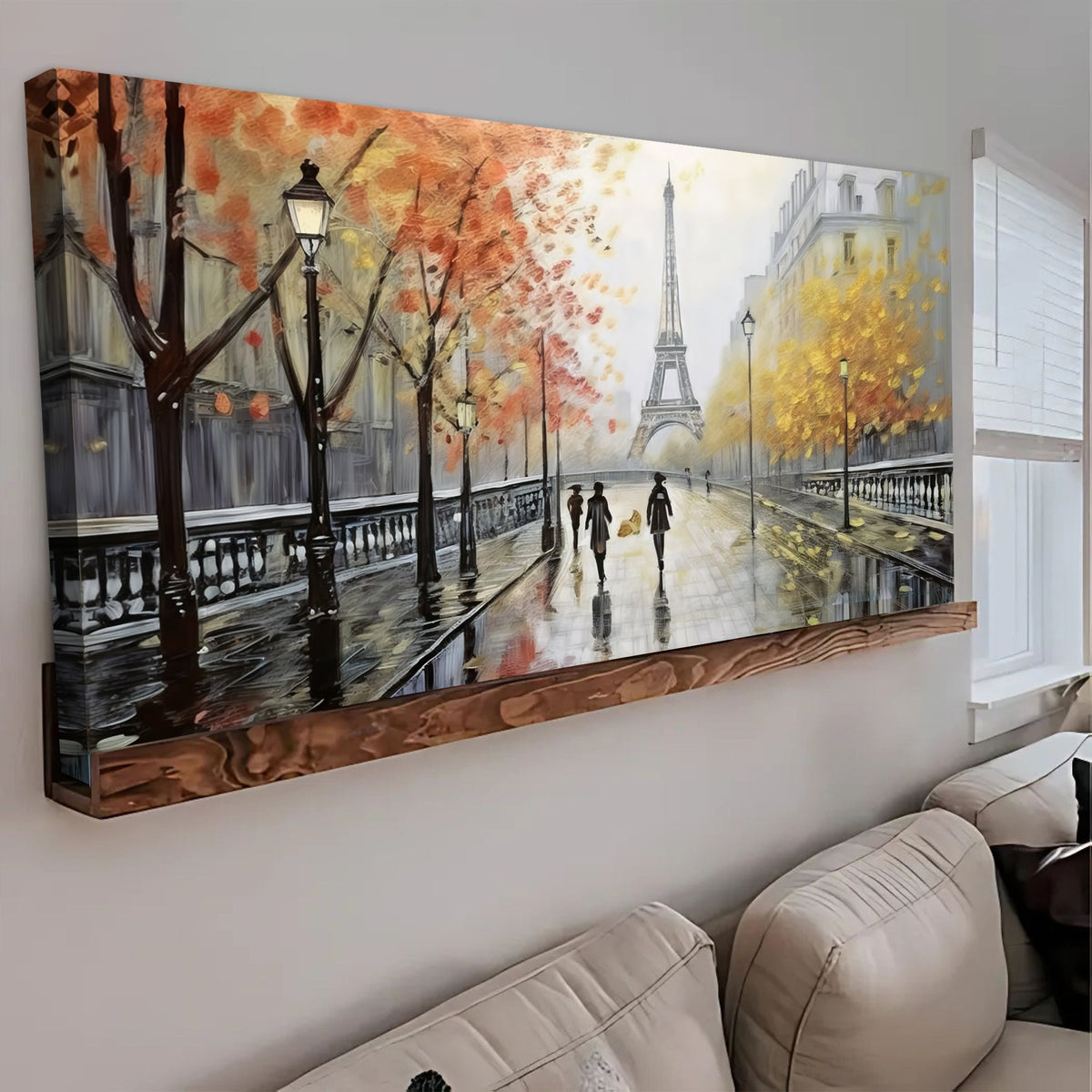 Parisian Rain Cityscape