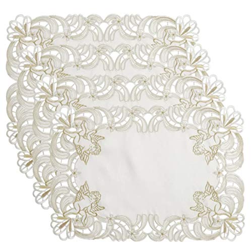Embroidered Cupid Design Placemats