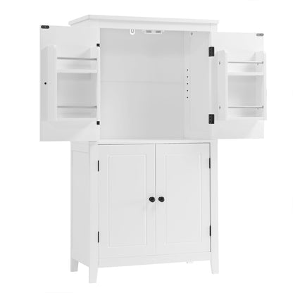 Bathroom floor storage cabinet