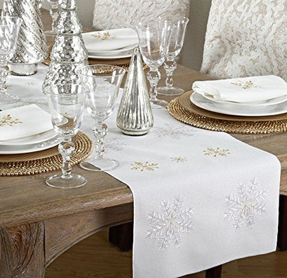 Snowflake Holiday Table Runner