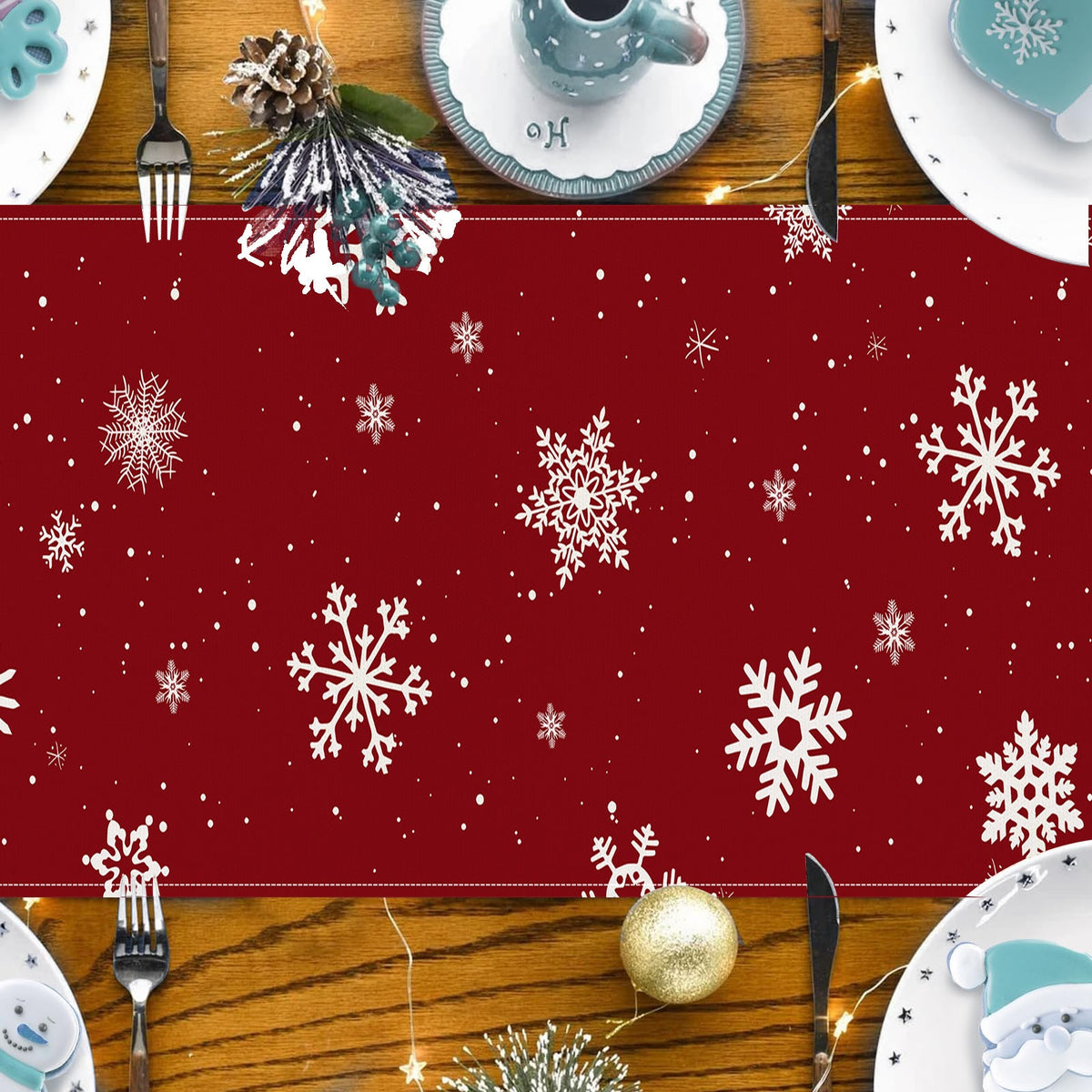 Snowman Table Runner