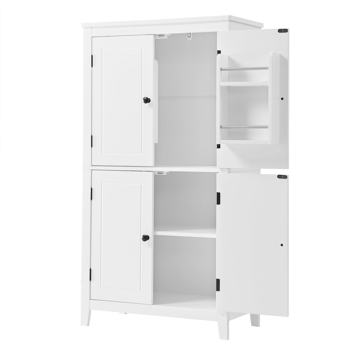 Bathroom floor storage cabinet