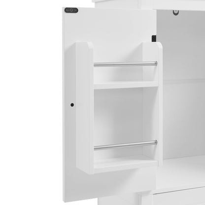 Bathroom floor storage cabinet
