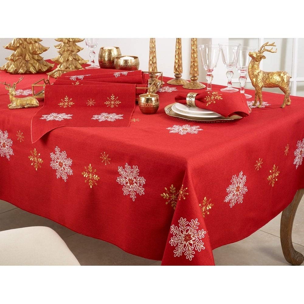 Snowflake Holiday Table Runner