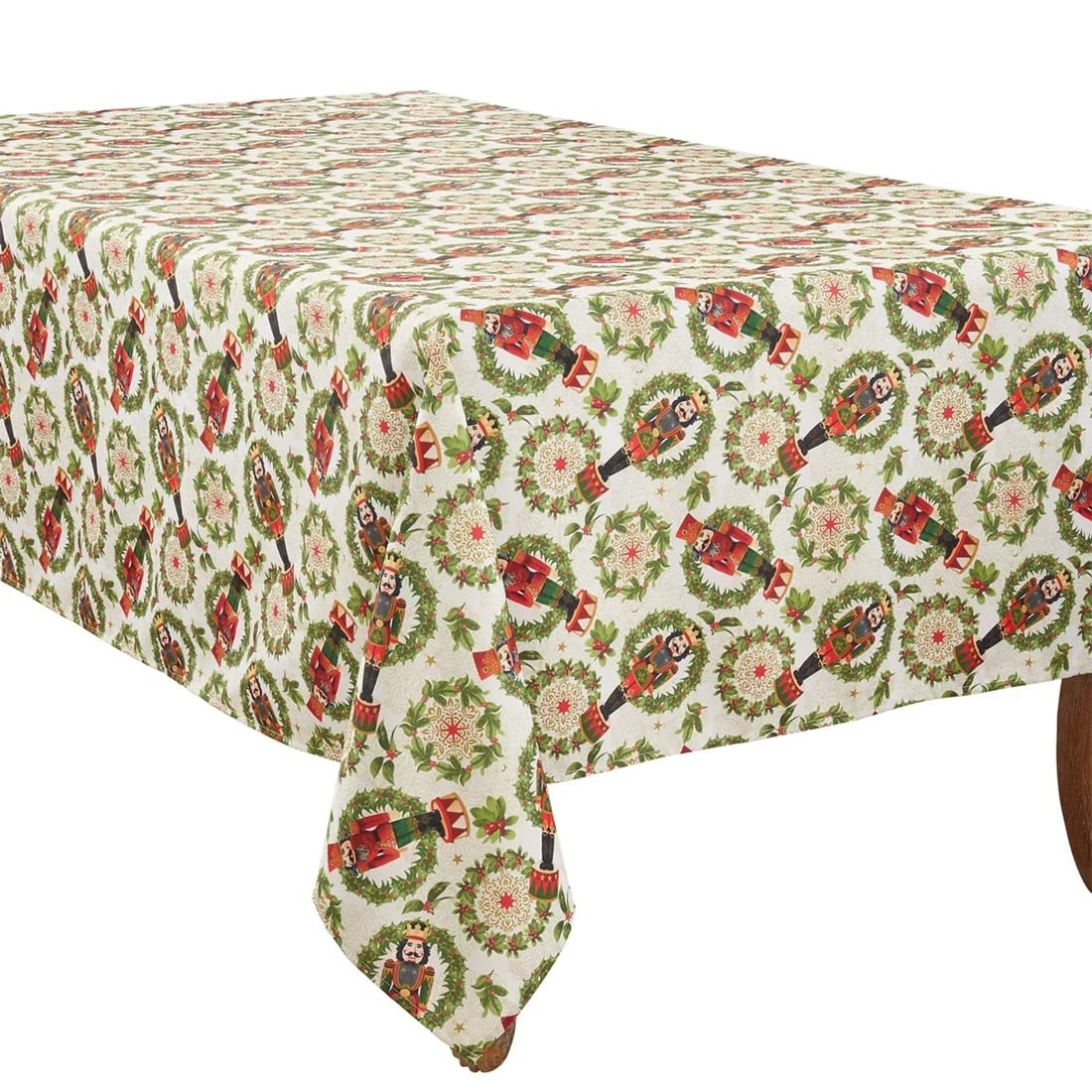 Nutcracker Holiday Tablecloth 65" W X 84"
