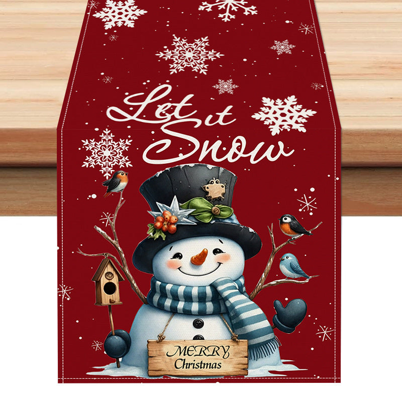 Snowman Table Runner
