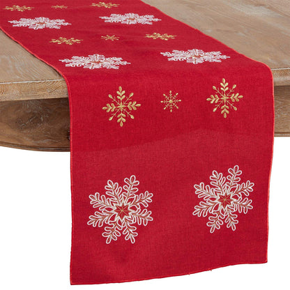 Snowflake Holiday Table Runner