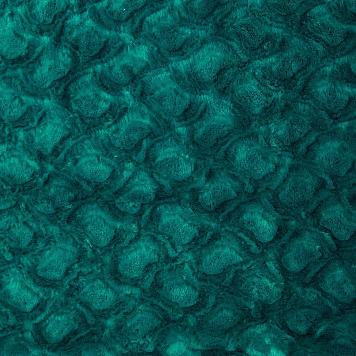 Emerald Green Blue Faux Fur Sherpa Throw Blanket