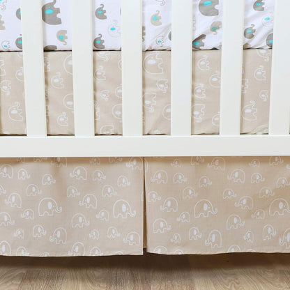 4 Piece Baby Crib Bedding Set Reversible Comforter
