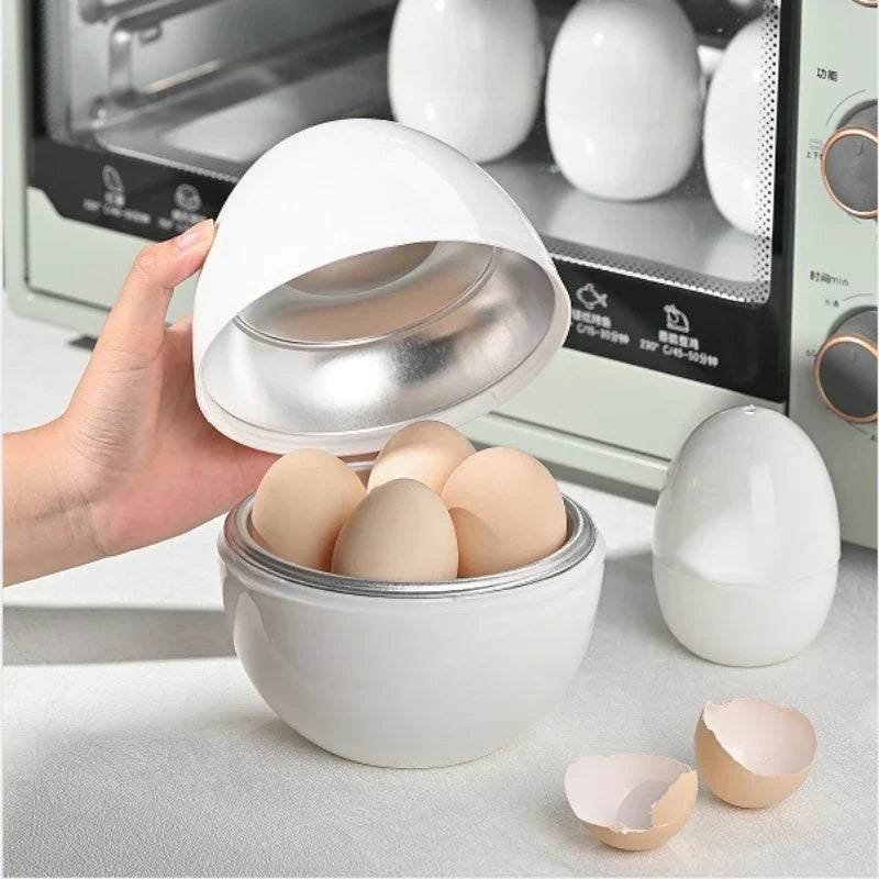 Microwave Egg Steamer Boiler Cooker Easy Quick 5 Minutes Hard Or Soft Boiled