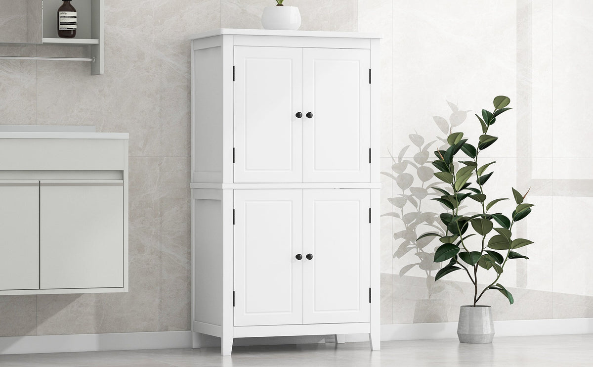 Bathroom floor storage cabinet