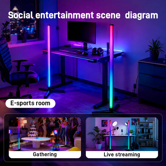 Remote control, Standing Corner Changing Ambience Light, for Living Bedroom Room Gaming Room
