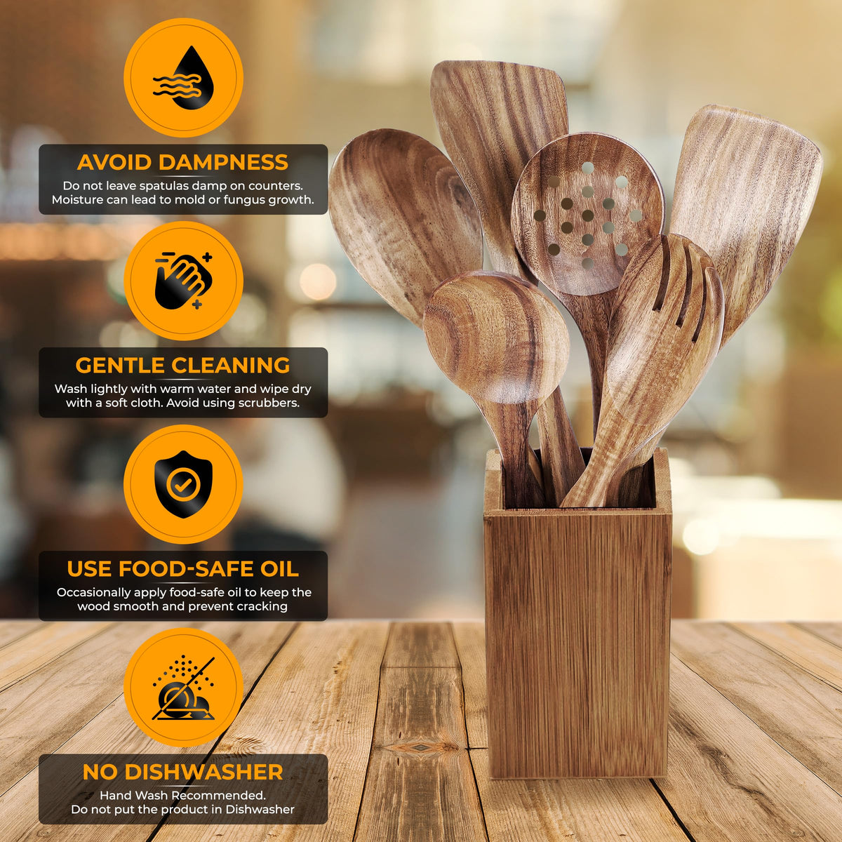 Kitchen Cooking Utensil Set for Nonstick Pans and Cookware