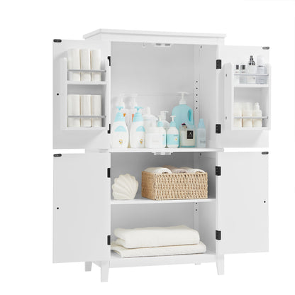 Bathroom floor storage cabinet