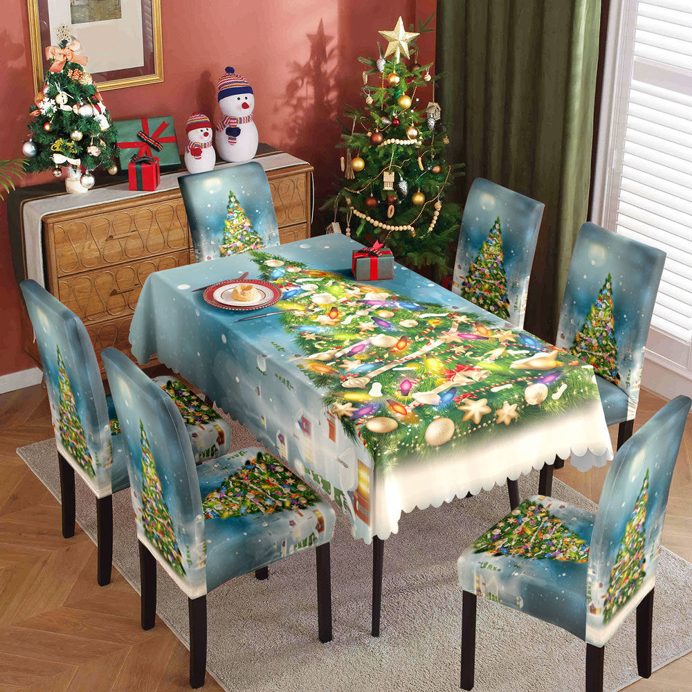 Christmas printed tablecloth