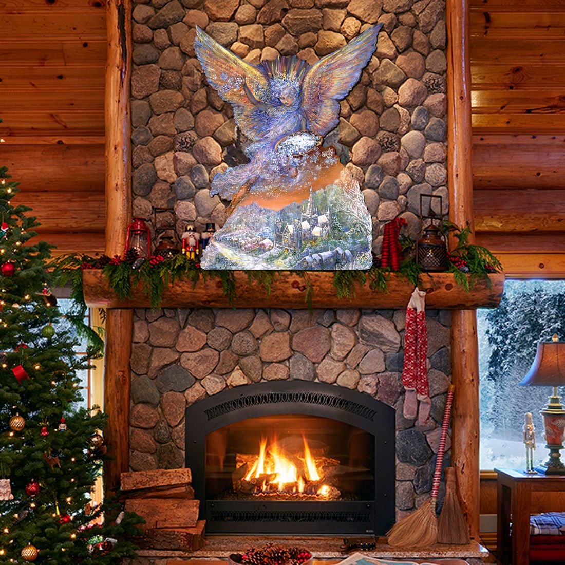 Snow Angel Holiday Door Decor