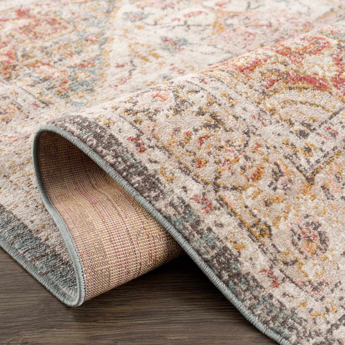 Peeta Brown Medallion Area Rug