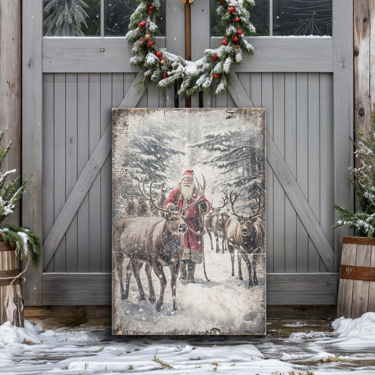 Vintage Santa Christmas