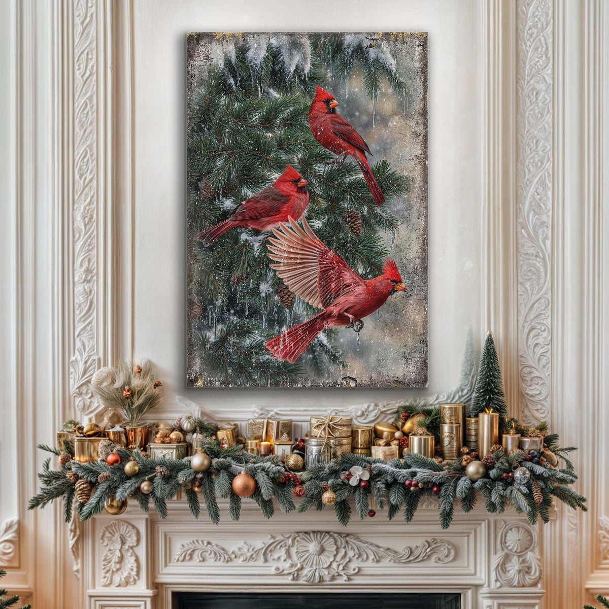 Vintage Christmas  Cardinal