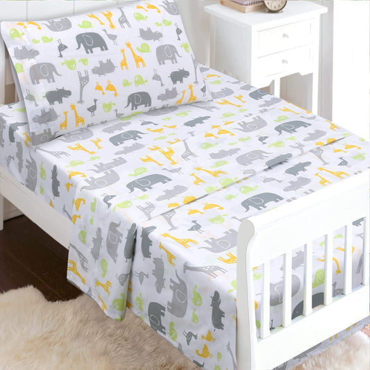 3-Piece Crib/Toddler Cotton Sheet Set